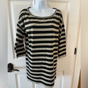 Fluent life brand Striped shirt size M gold/black